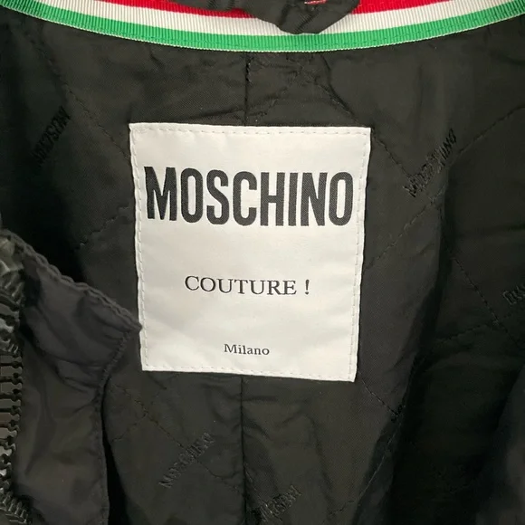 Moschino couture coat with logo - Picture 4 of 11